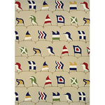 Couristan Outdoor Escape Nautical Flags 2'6" X 8'6" Runner Indoor/Outdoor  Transitional Rug