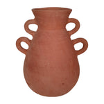 Sagebrook Home 18252-01 Terracotta, 12" Vase With 4 Handles, Natural