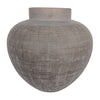Sagebrook Home 18844 Glass, 14" Plum Vase, Smokey Brown