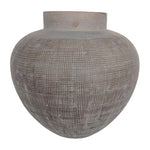 Sagebrook Home 18844 Glass, 14" Plum Vase, Smokey Brown