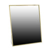 Benzara Metal Encased Vanity Mirror with Easel Back, Brass