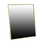Benzara Metal Encased Vanity Mirror with Easel Back, Brass
