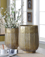 IMAX Worldwide Home Konnie Metal Urns - Set of 2