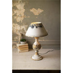Kalalou CCG1531 Table Lamp Metal Base with Metal Shade