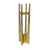 Sagebrook Home 18454-02 Metal, 16" Pillar Candle Holder, Gold