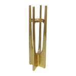 Sagebrook Home 18454-02 Metal, 16" Pillar Candle Holder, Gold