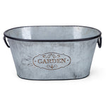 IMAX Worldwide Home Marin Galvanized Oval Planters - Set of 3