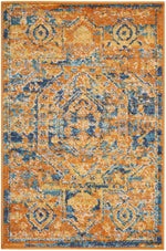 Nourison Passion Traditional Teal/Sun Area Rug