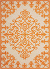 Nourison Aloha Transitional Orange Area Rug