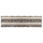 HiEnd Accents Chalet Aztec Brown Bed Runner With Diamond Pattern