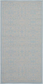 Nourison Jubilant Transitional Ivory/Light Blue Area Rug