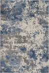 Nourison Rustic Textures Contemporary Grey/Blue Area Rug