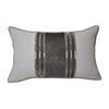 Sagebrook Home 60024-02 20X12" Linen, Verticle Row Hand Embroidery Decorat