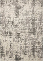 Nourison Gleam Contemporary Ivory/Grey Area Rug