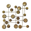 Sagebrook Home 18511 Metal, 29" Circles Metal Wall Deco, Gold