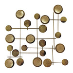 Sagebrook Home 18511 Metal, 29" Circles Metal Wall Deco, Gold