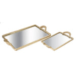 Imax Worldwide Home Sargasso Mirrored Decorative Trays - Set of 2