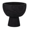 Sagebrook Home 17377-02 Wood, 8" Bowl with Stand, Black