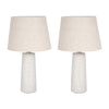 Sagebrook Home 51196 Set of 2 Ceramic 23" Table Lamp, White