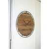 Kalalou CLL2256 Wooden Wall Clock with Metal Frame