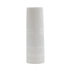 Sagebrook Home 17919-01 Ceramic, 15" Lined Cylinder Vase, White