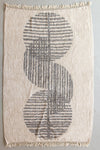 Kalalou NES1054 Grey Rug With Fringe