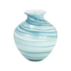 Sagebrook Home 17979-01 Glass, 10" 2-Tone Vase, Blue/White