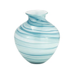 Sagebrook Home 17979-01 Glass, 10" 2-Tone Vase, Blue/White