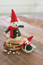 Kalalou CHB2184 Felt Christmas Bears Set of 2