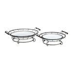 IMAX Worldwide Home Helena Enamel Trays - Set of 2