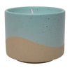 Sagebrook Home 80207 5" 15Oz Wave Citro Candle, Aqua