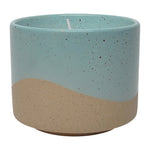 Sagebrook Home 80207 5" 15Oz Wave Citro Candle, Aqua