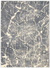Nourison Sahara Contemporary Ivory/Slate Area Rug
