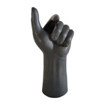 Sagebrook Home 18674-02 Porcelain, 9" Hand Vase, Black