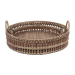 Sagebrook Home 17140 Set of 2 12/14" Rattan Trays, Natural