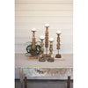 Kalalou NRAR1093  Repurposed Wooden Finial Candle Stands Set of 5