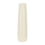 Sagebrook Home 18627-03 Ceramic, 24" Etched Lines Cylinder Vase, Cotton