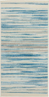 Nourison Jubilant Contemporary Blue Area Rug