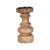 Sagebrook Home 18217-01 Wood, 8" Traditional Pillar Candleholder, Natural
