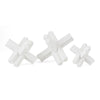 IMAX Worldwide Home White Puzzle Statuaries - Set of 3