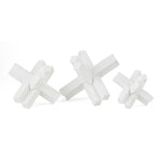 IMAX Worldwide Home White Puzzle Statuaries - Set of 3