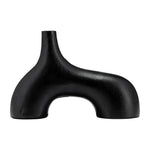 Sagebrook Home 17760-01 Metal, 8", Abstract Vase, Black