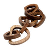 Sagebrook Home 18026 Wood, 19" Chain Links, Brown