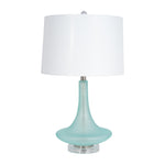 Sagebrook Home 51248 Glass 26" Table Lamp, Green