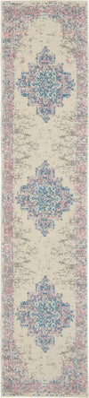 Nourison Grafix Transitional Ivory/Pink Area Rug