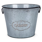 IMAX Worldwide Home Marin Galvanized Round Planters - Set of 3