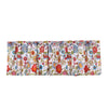 Benzara Danube Fabric Window Valance with Floral Print and Loops, Multicolor