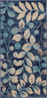 Nourison Tranquil Contemporary Navy Area Rug