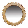Sagebrook Home 18330 24" Round Beaded Mirror, Natural
