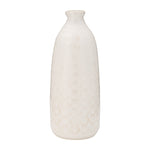 Sagebrook Home 17931-06 Ceramic, 16" Circles Vase, Beige